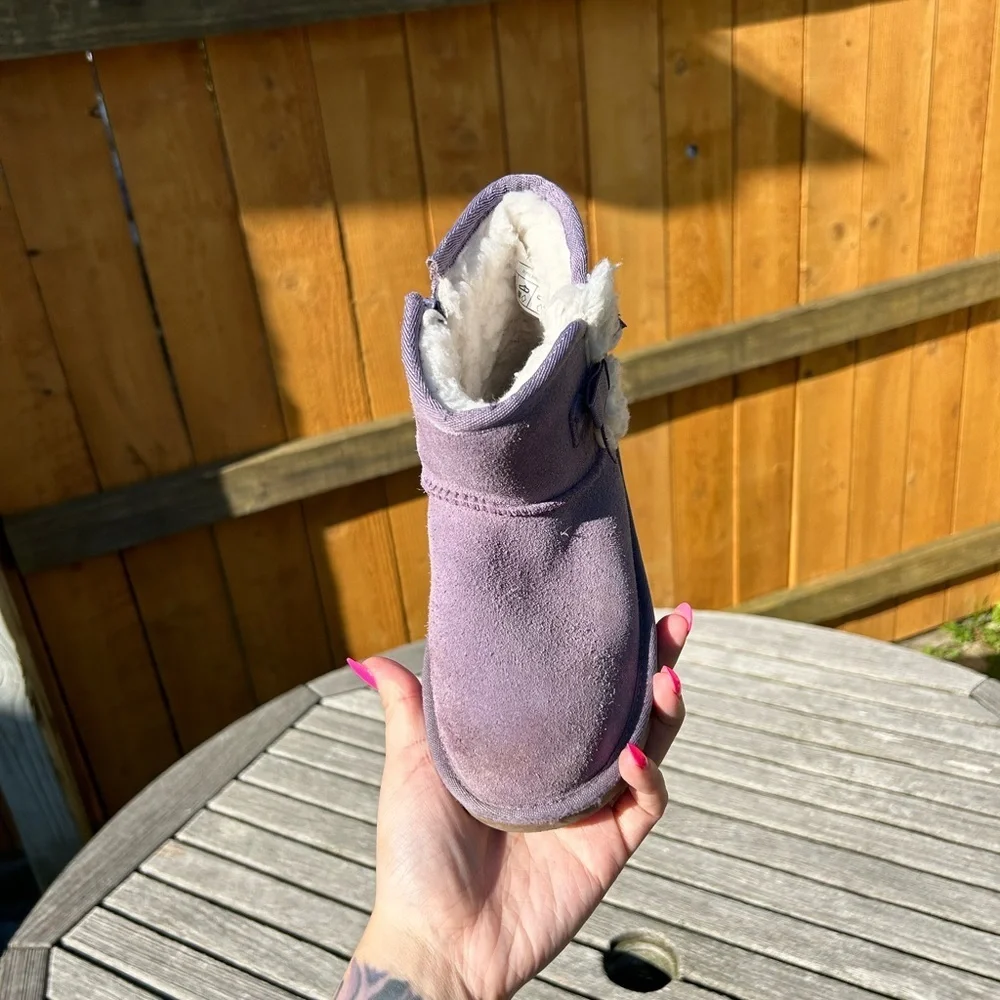 Koolaburra‎ by UGG Victoria Mini Winter Boots Purple Suede Size 13 little girls